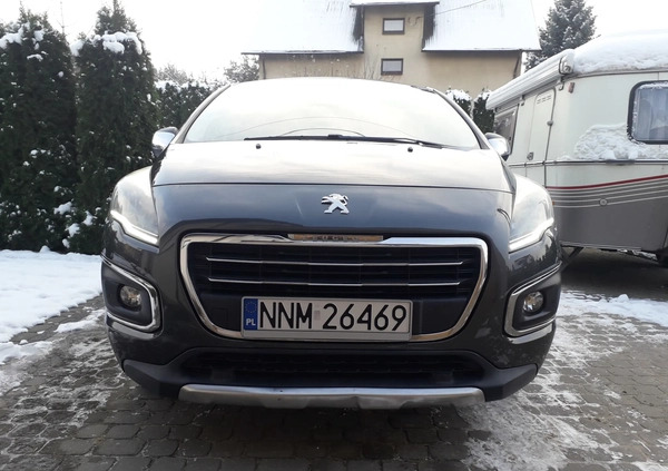 Peugeot 3008 cena 36900 przebieg: 222000, rok produkcji 2016 z Żary małe 106